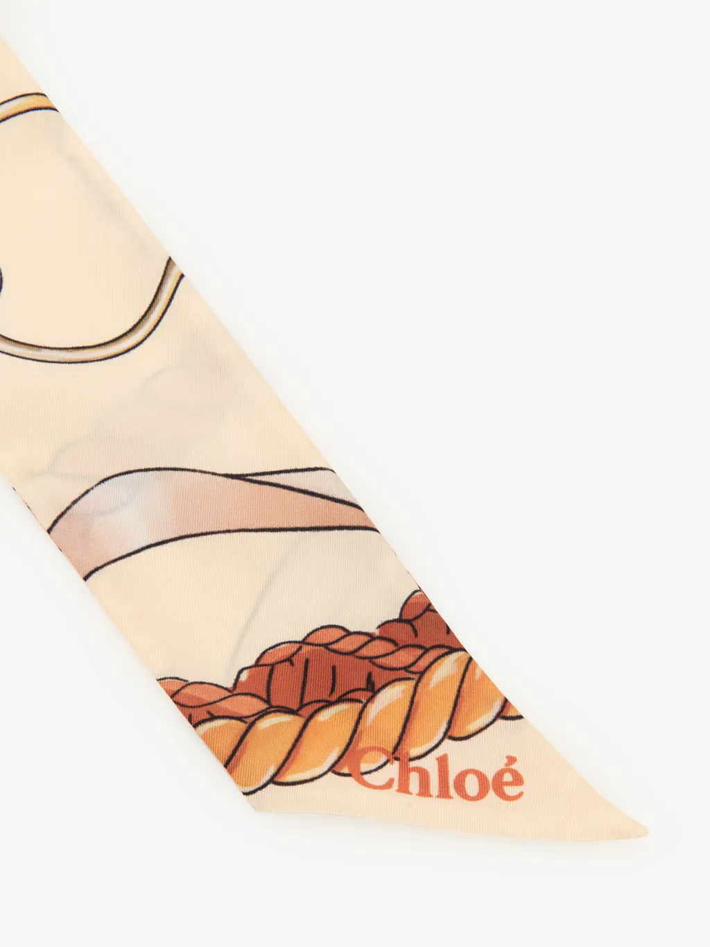 Pattern Printed Silk Scarf