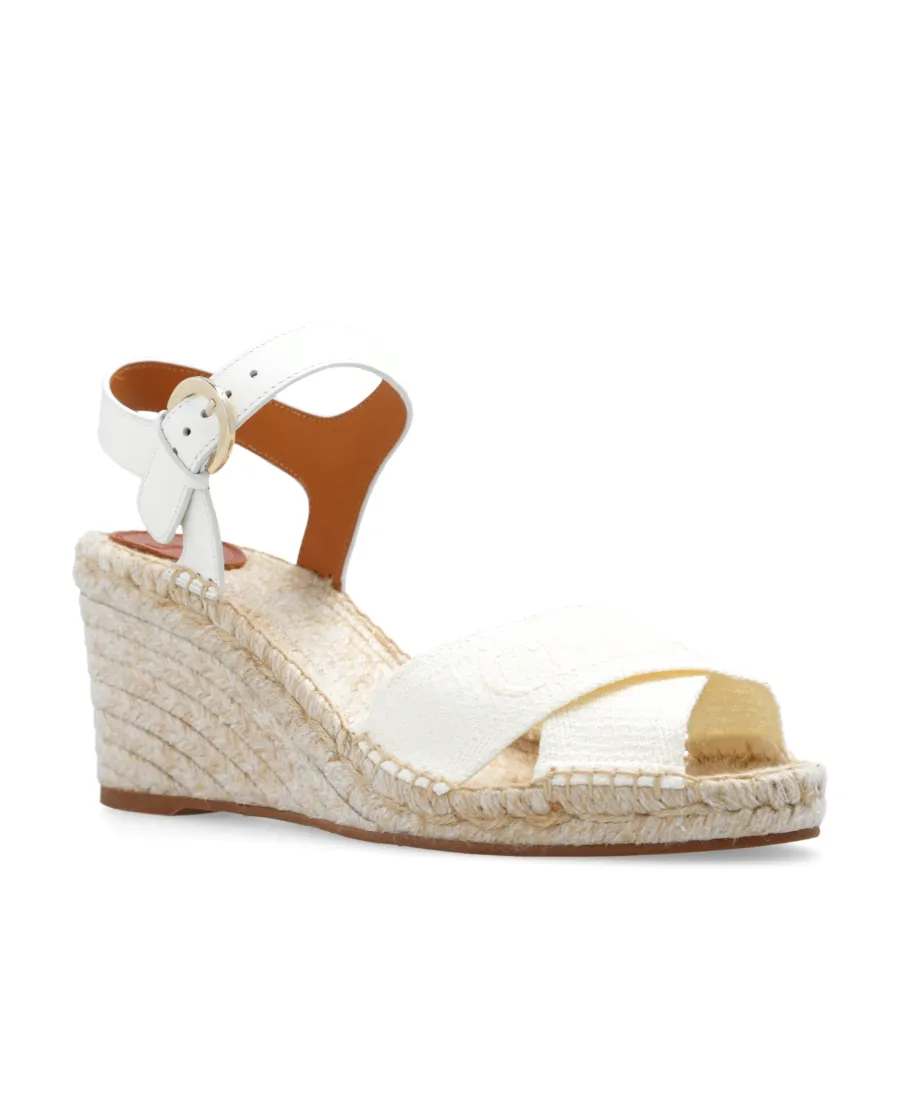 Ankle-Strapped Wedge Sandals