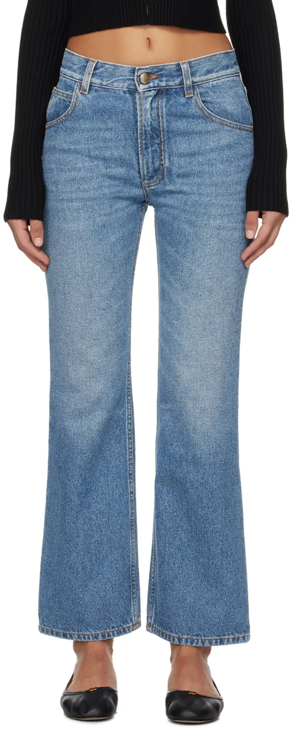 Cropped Bootcut Jeans