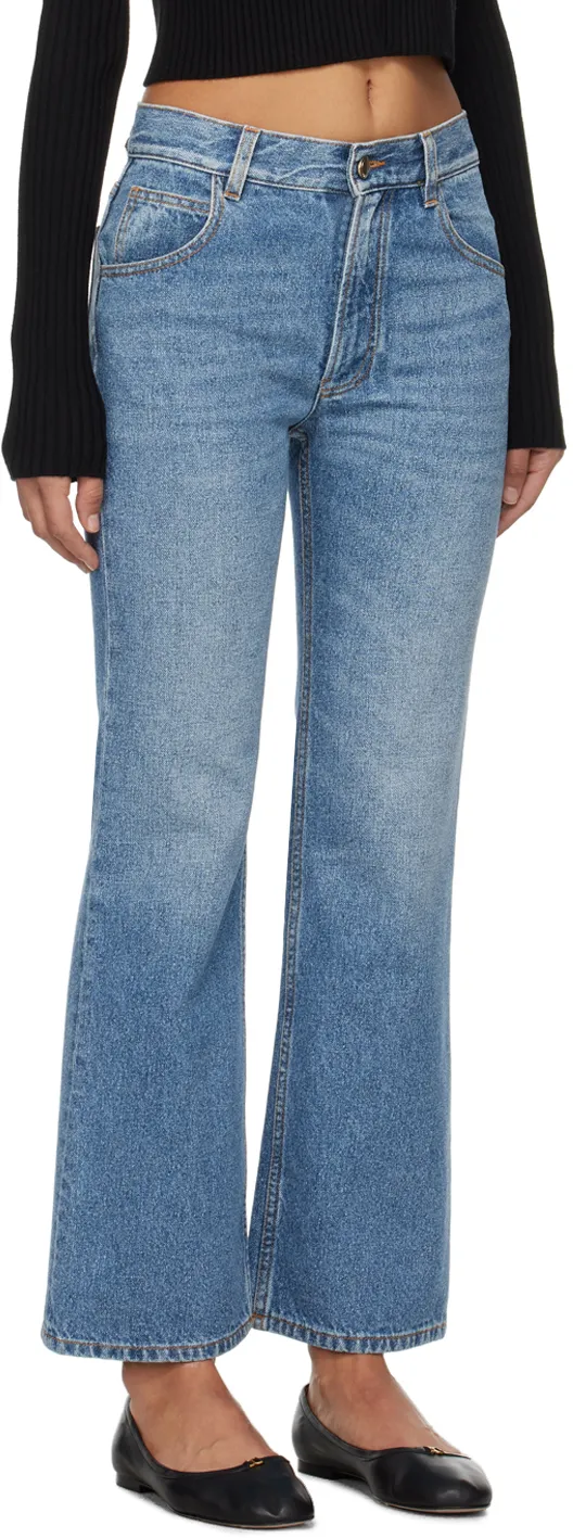 Cropped Bootcut Jeans