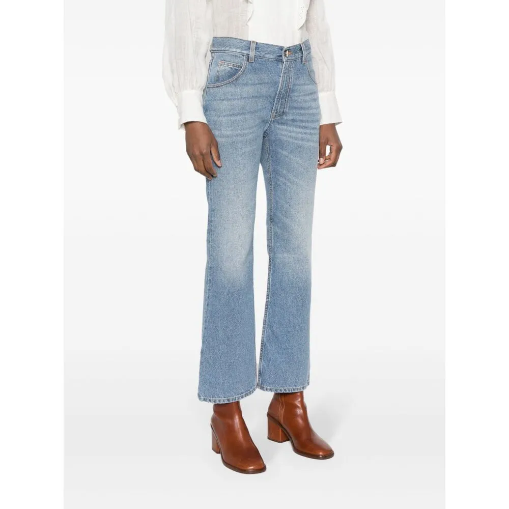 Cropped Bootcut Jeans