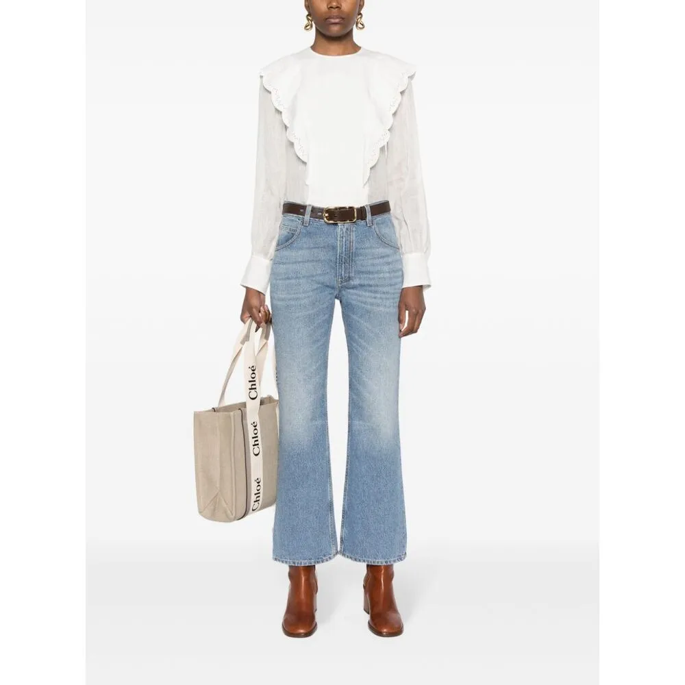 Cropped Bootcut Jeans