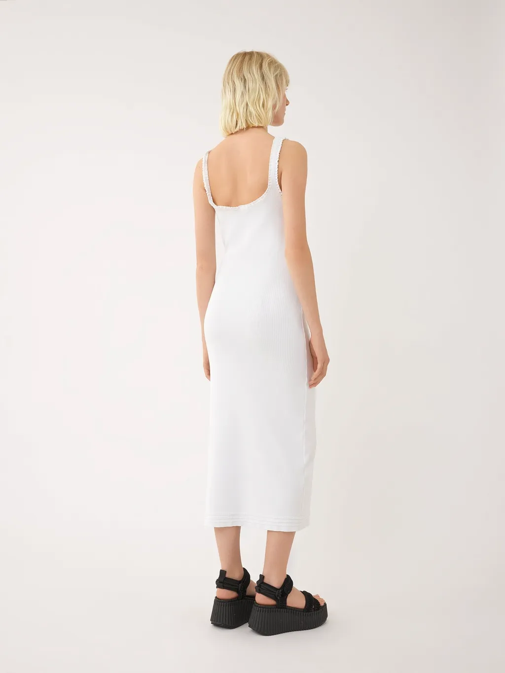 Classic Ribbed Sleeveless Dress
