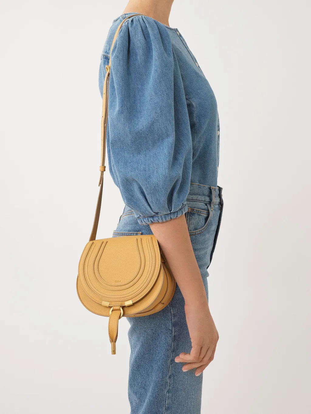 Small Marcie Leather Crossbody Bag