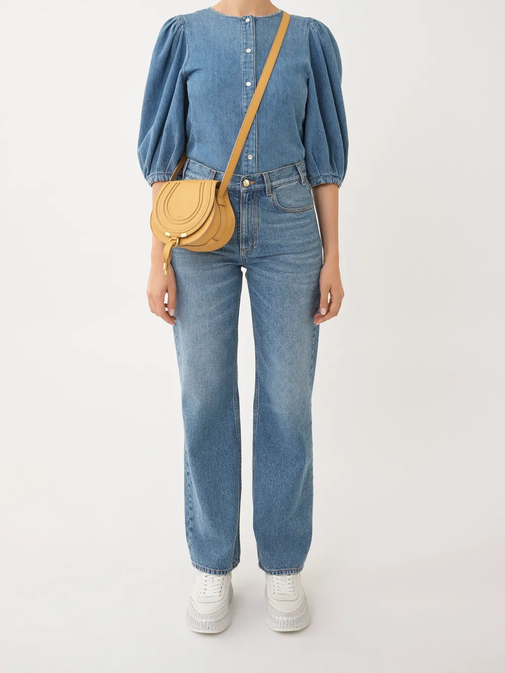 Small Marcie Leather Crossbody Bag