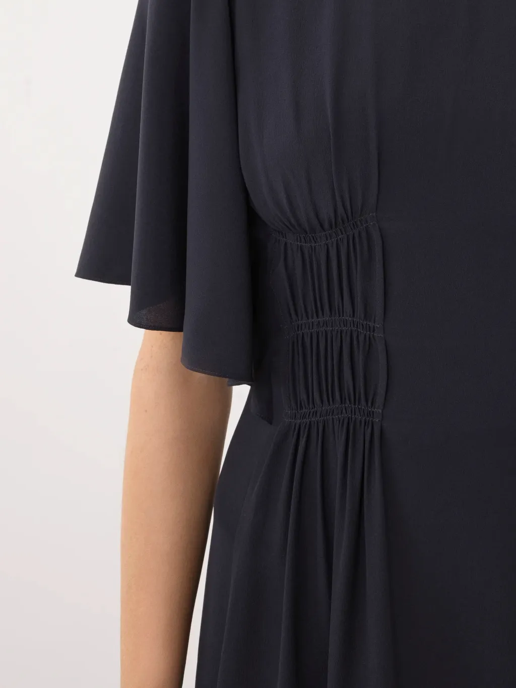 Wing Sleeved Flared Dress