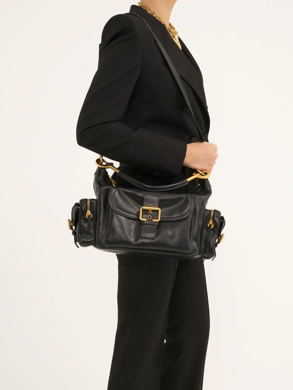 Camera Zipped Crossbody Bag