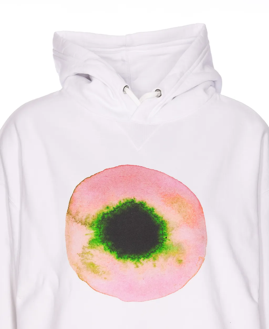 Abstract Print Cotton Hoodie