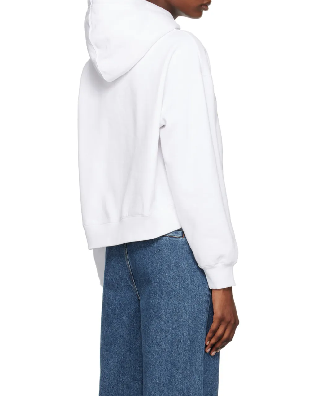 Abstract Print Cotton Hoodie