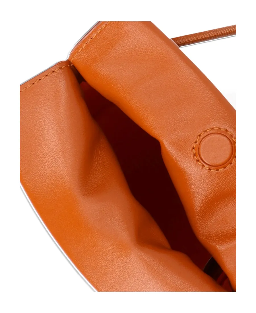 Embroidered-Logo Leather Mini Bag