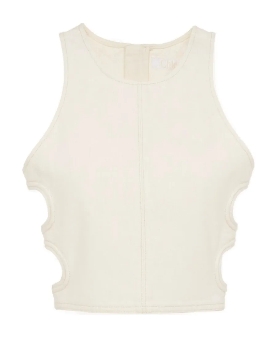 Cut-Out Cropped Tank Top