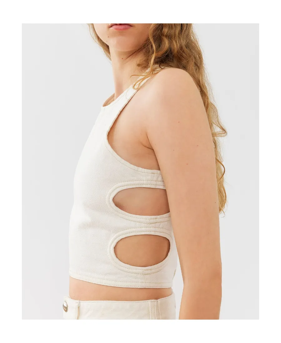 Cut-Out Cropped Tank Top
