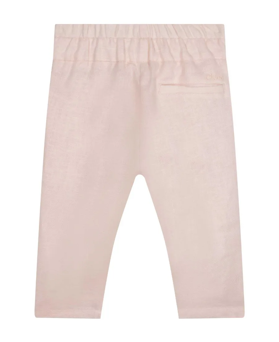 Tie-Waist Straight Trousers