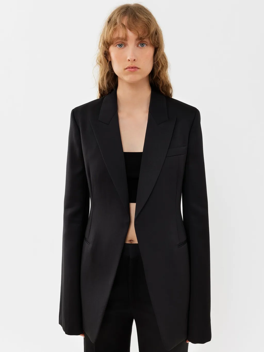 Single-Breasted Tailored Jacket