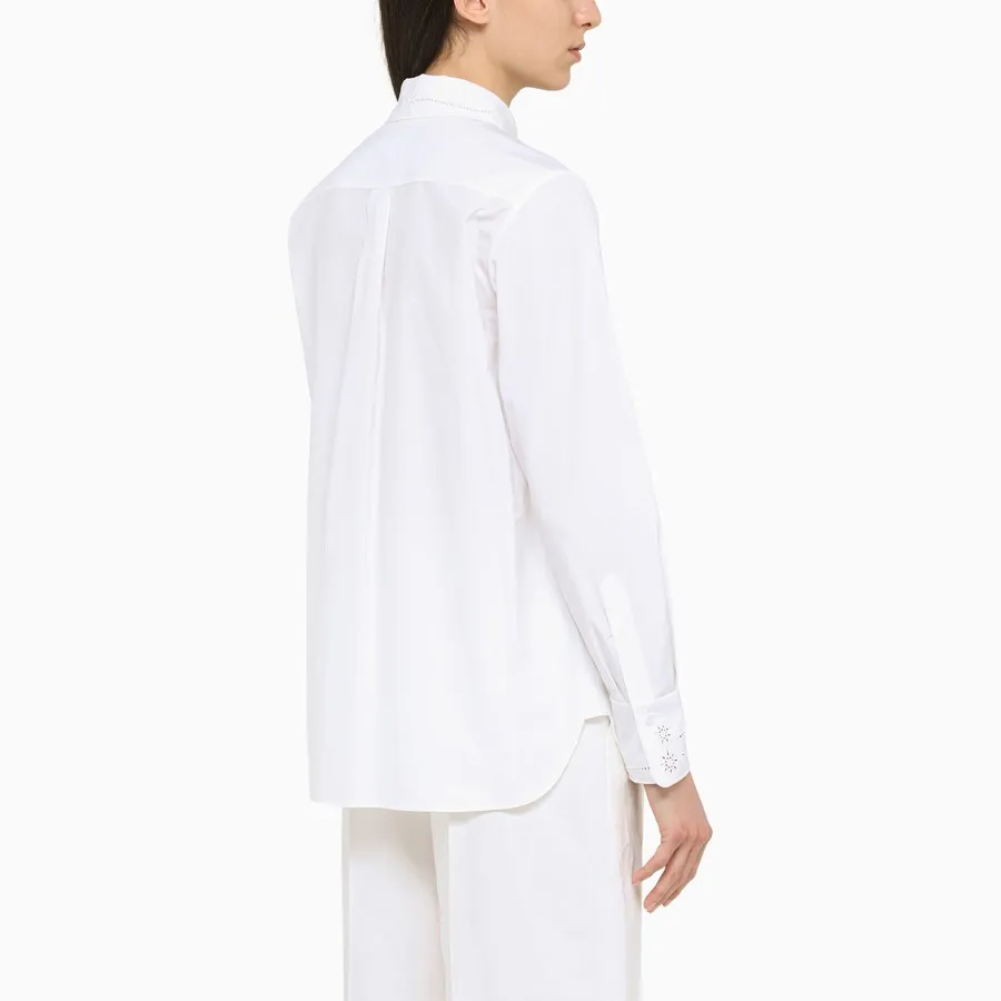 Embroidered Details Long-Sleeve Shirt
