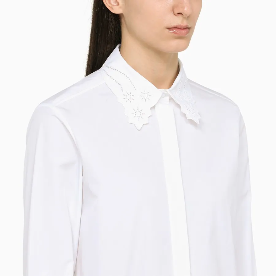 Embroidered Details Long-Sleeve Shirt