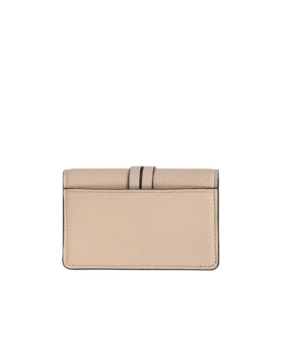 Logo-Charm Leather Wallet