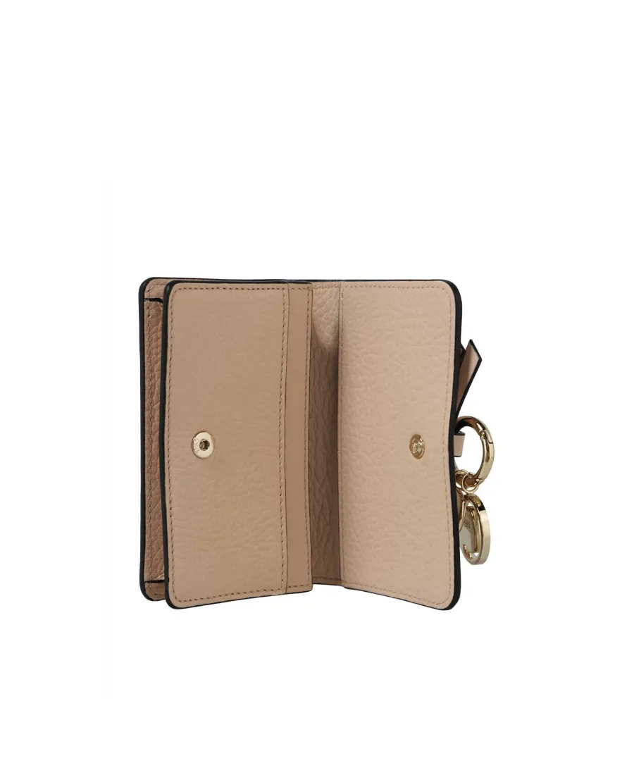 Logo-Charm Leather Wallet