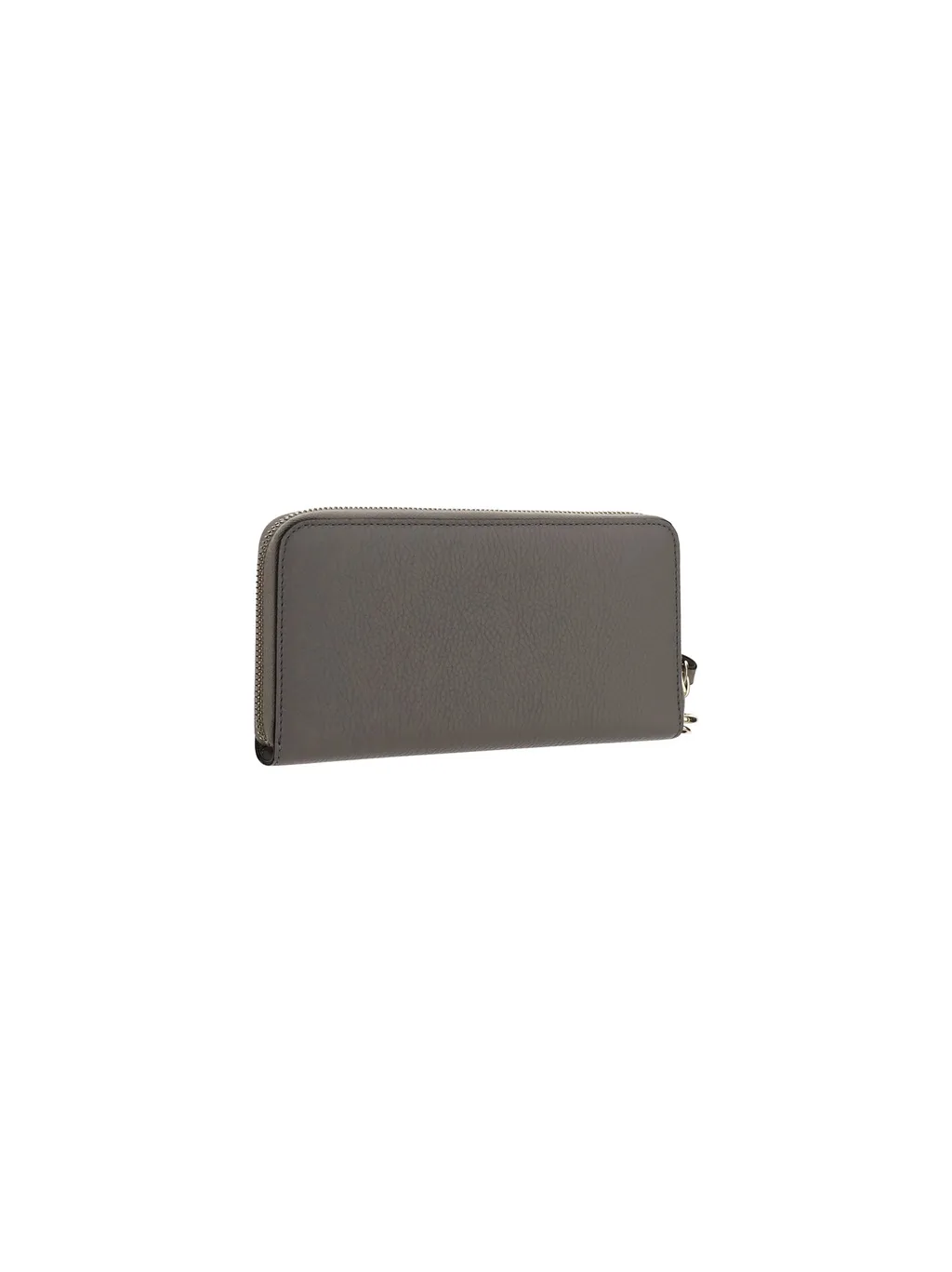 Logo Detailed Zipped Wallet