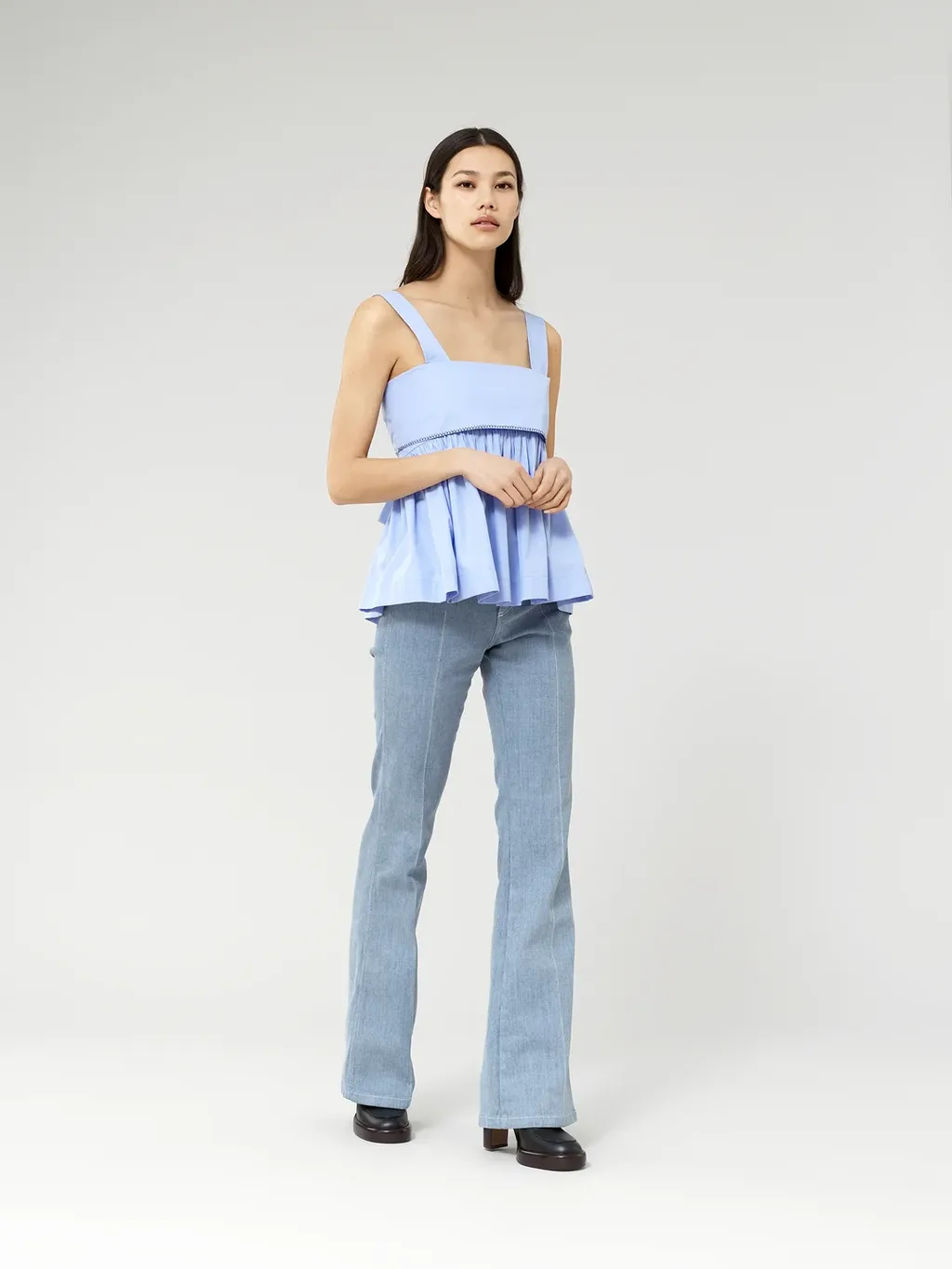 Pleated Detail Vest