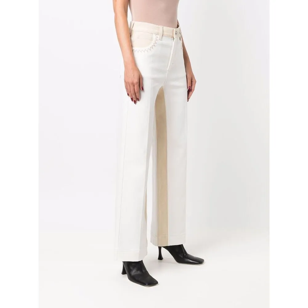 Straight-Leg Denim Trousers