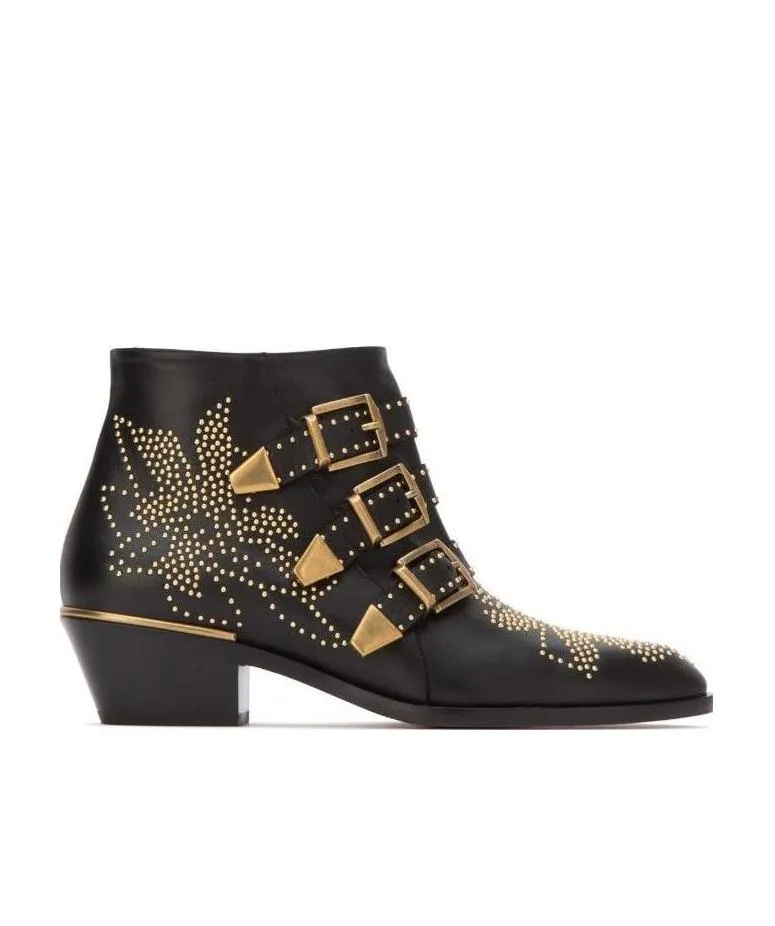 Susanna Embellished Buckled Boots