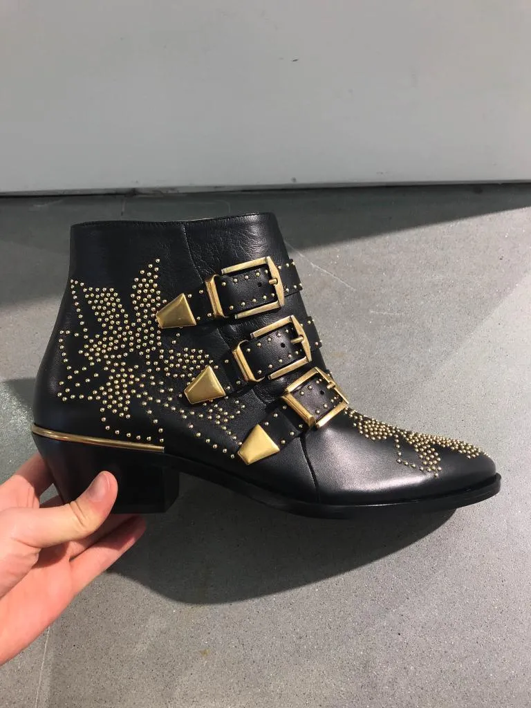 Susanna Embellished Buckled Boots