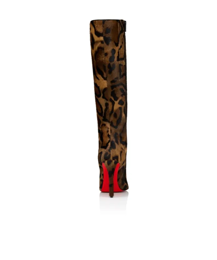 100Mm Miss Z Pointed Animal Print Boots