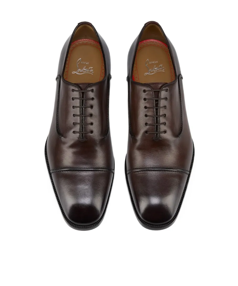 Cap-Toe Flat Oxford Shoes