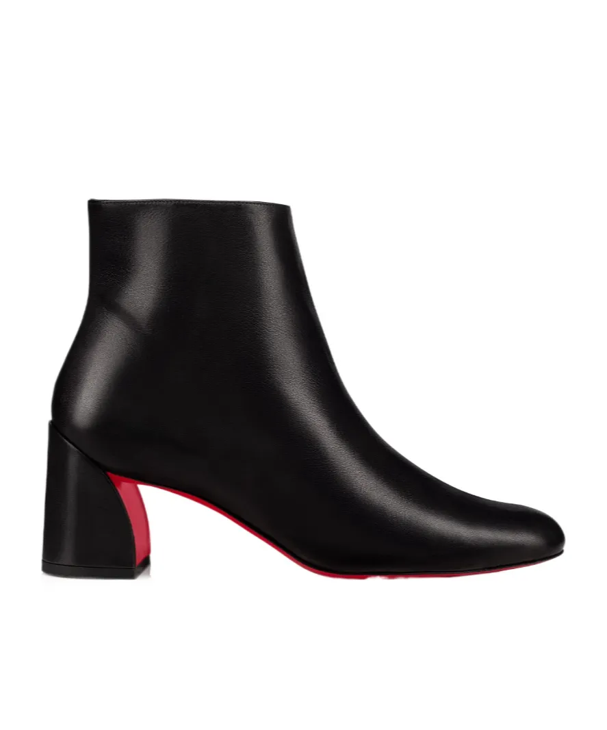 55Mm Block-Heel Leather Boots