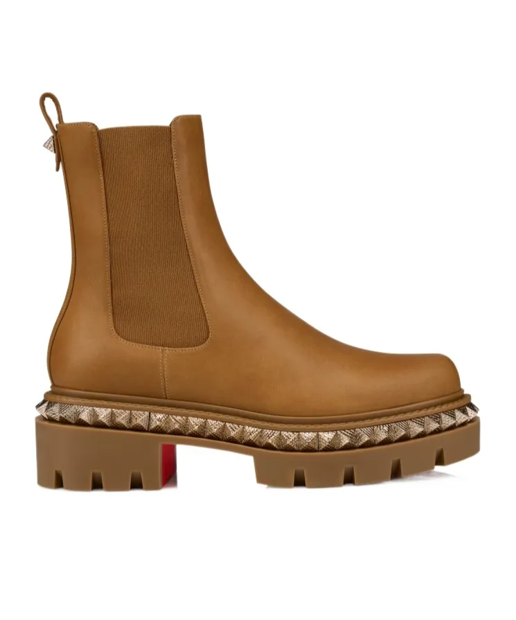 Round-Toe Slip-On Boots