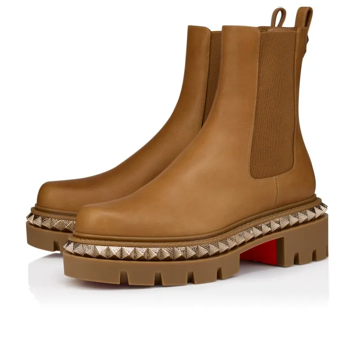 Round-Toe Slip-On Boots