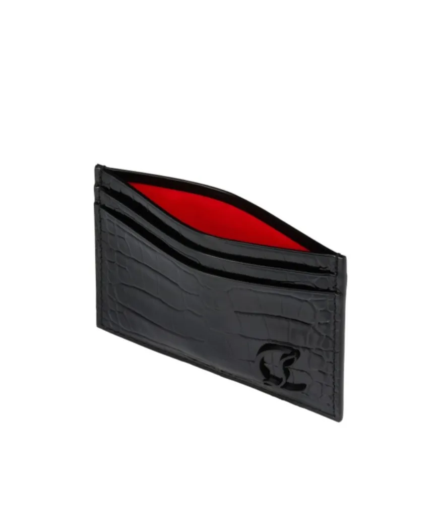 Embossed Logo Plaque Wallet