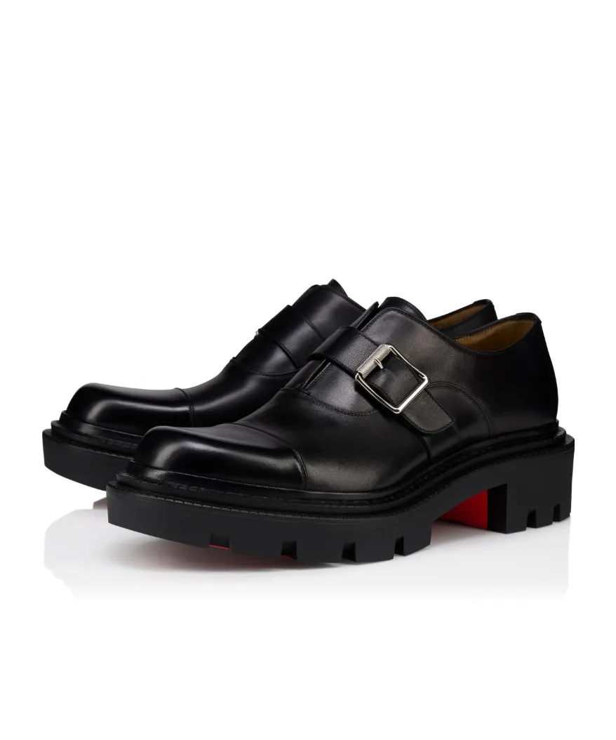 Buckle-Fastening Leather Shoes