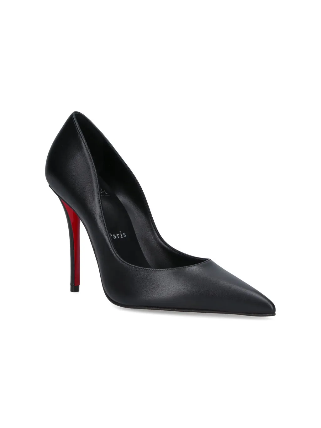 100Mm Miss Z Pointed-Toe Leather Pumps