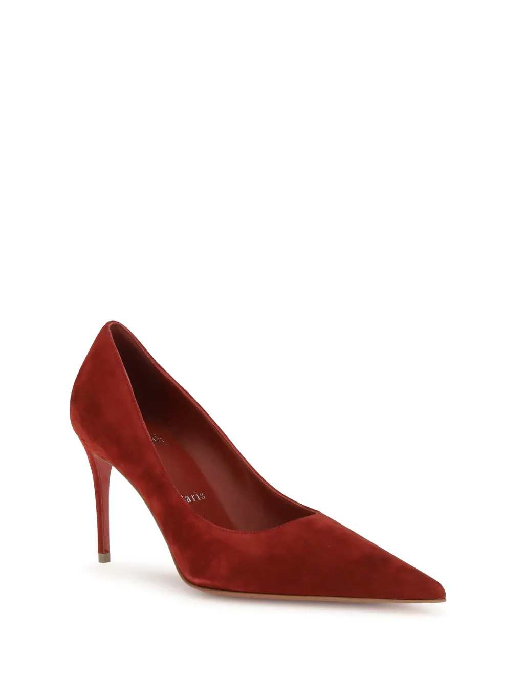 85Mm Leather Heeled Pumps