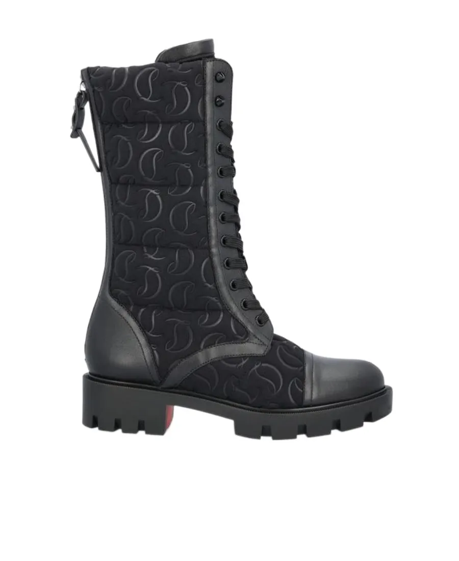 Padded Laced Ankle Boots