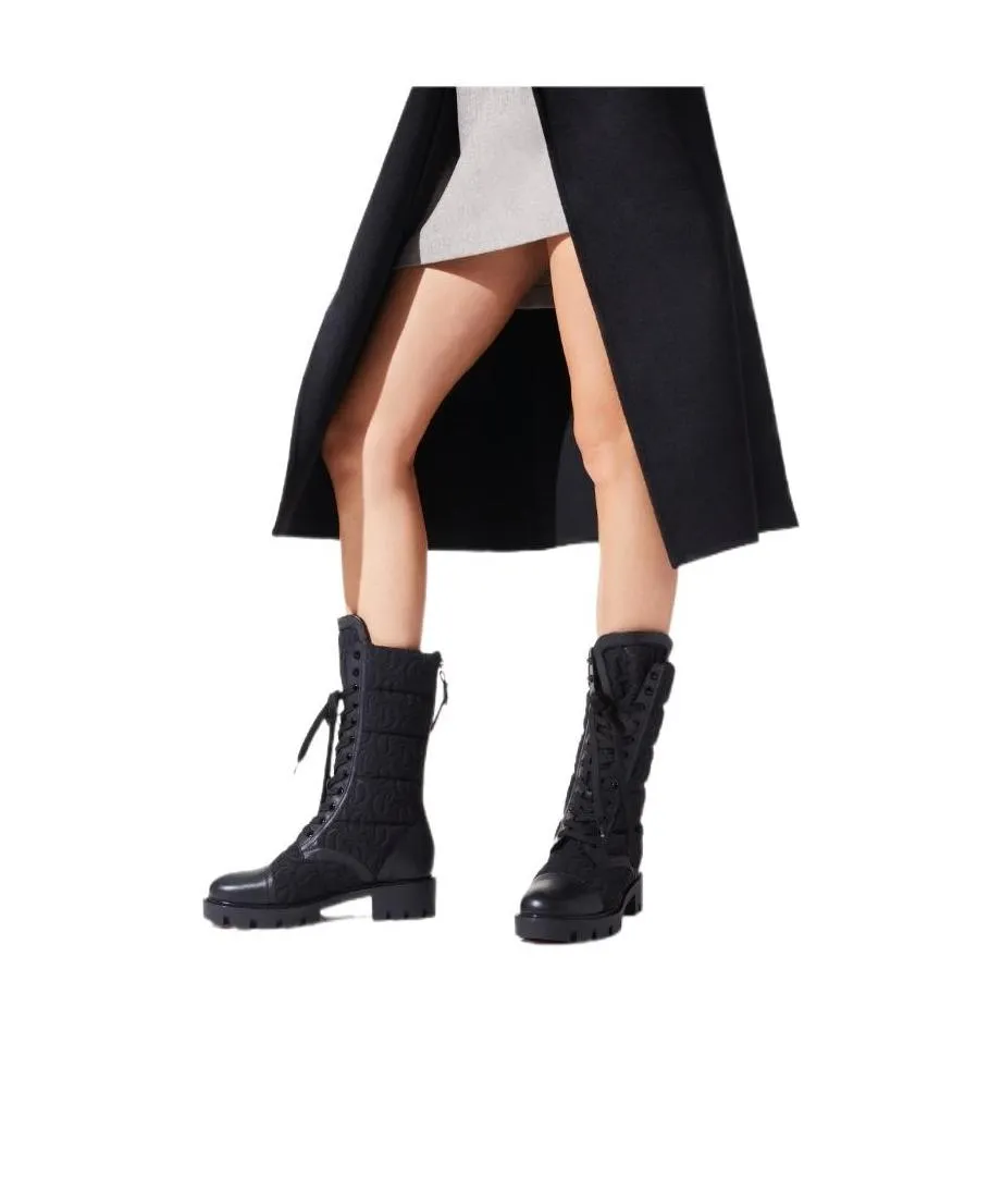 Padded Laced Ankle Boots