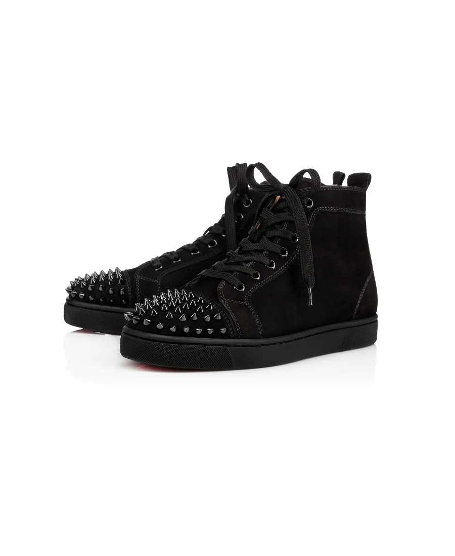 Lou Spikes Embellished High-Top Sneakers