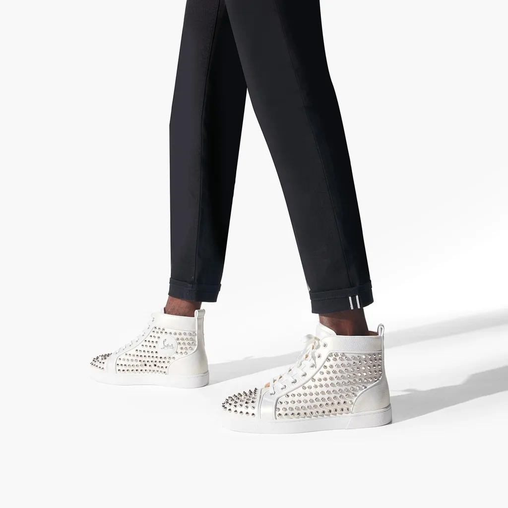 Rivet Logo High-Top Casual Sneakers