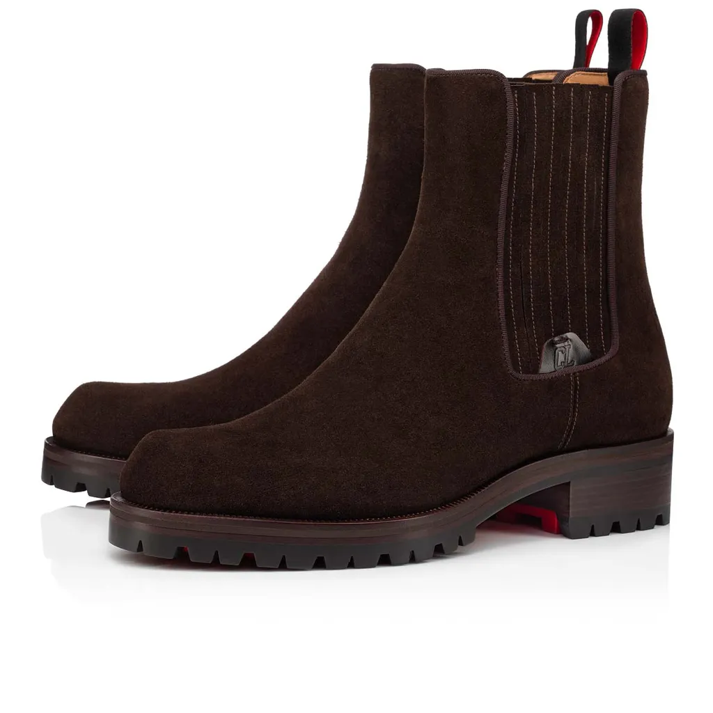 Logo Middle Heel Elastic High Upper Shoes