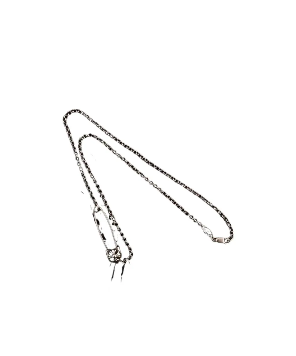 925 Silver Pin Necklace