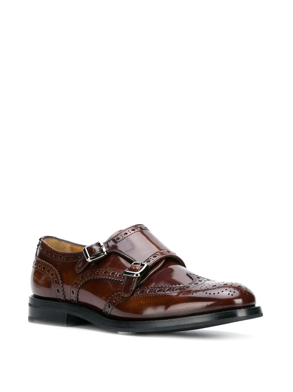 Lana Monk Brogue Detailed Loafers