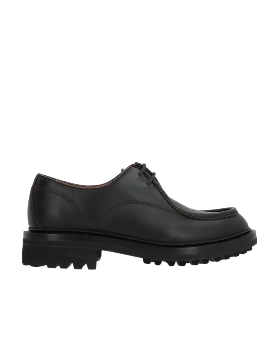 Monteria Round-Toe Lace-Up Derby Shoes