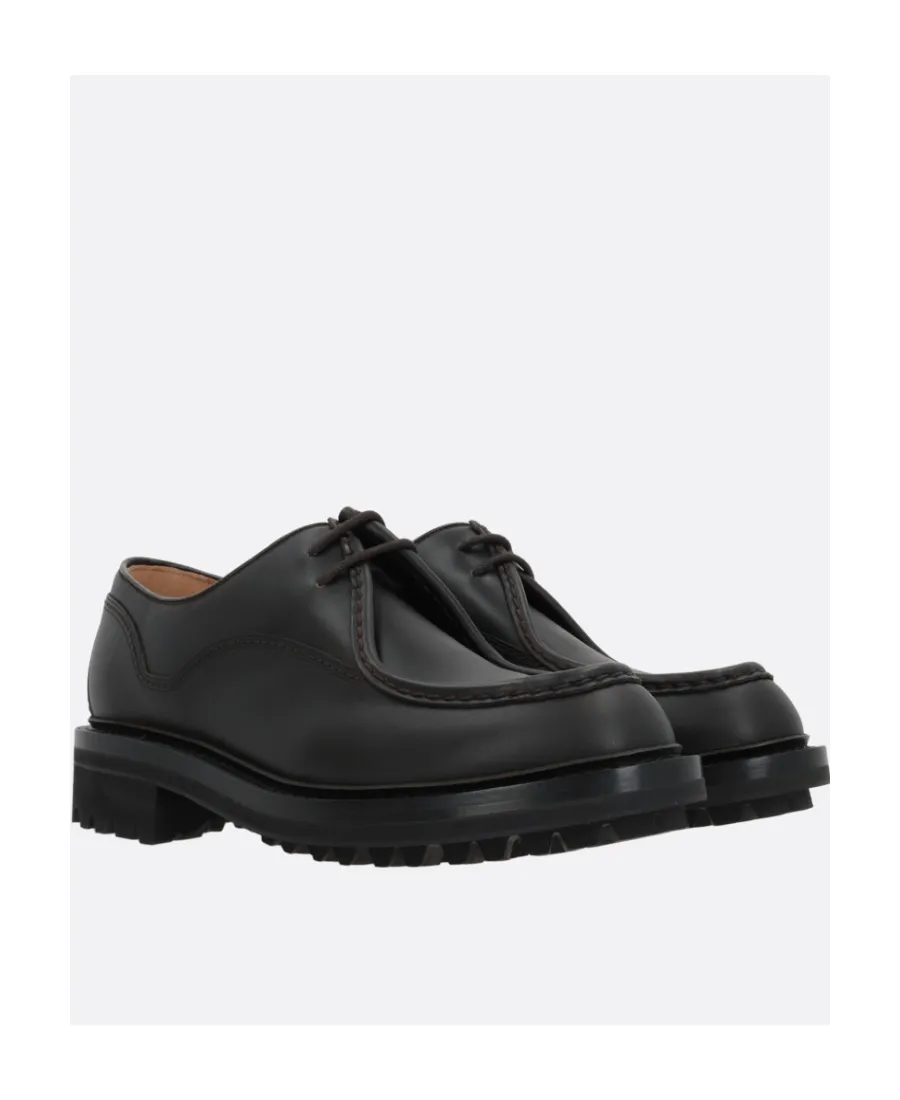 Monteria Round-Toe Lace-Up Derby Shoes