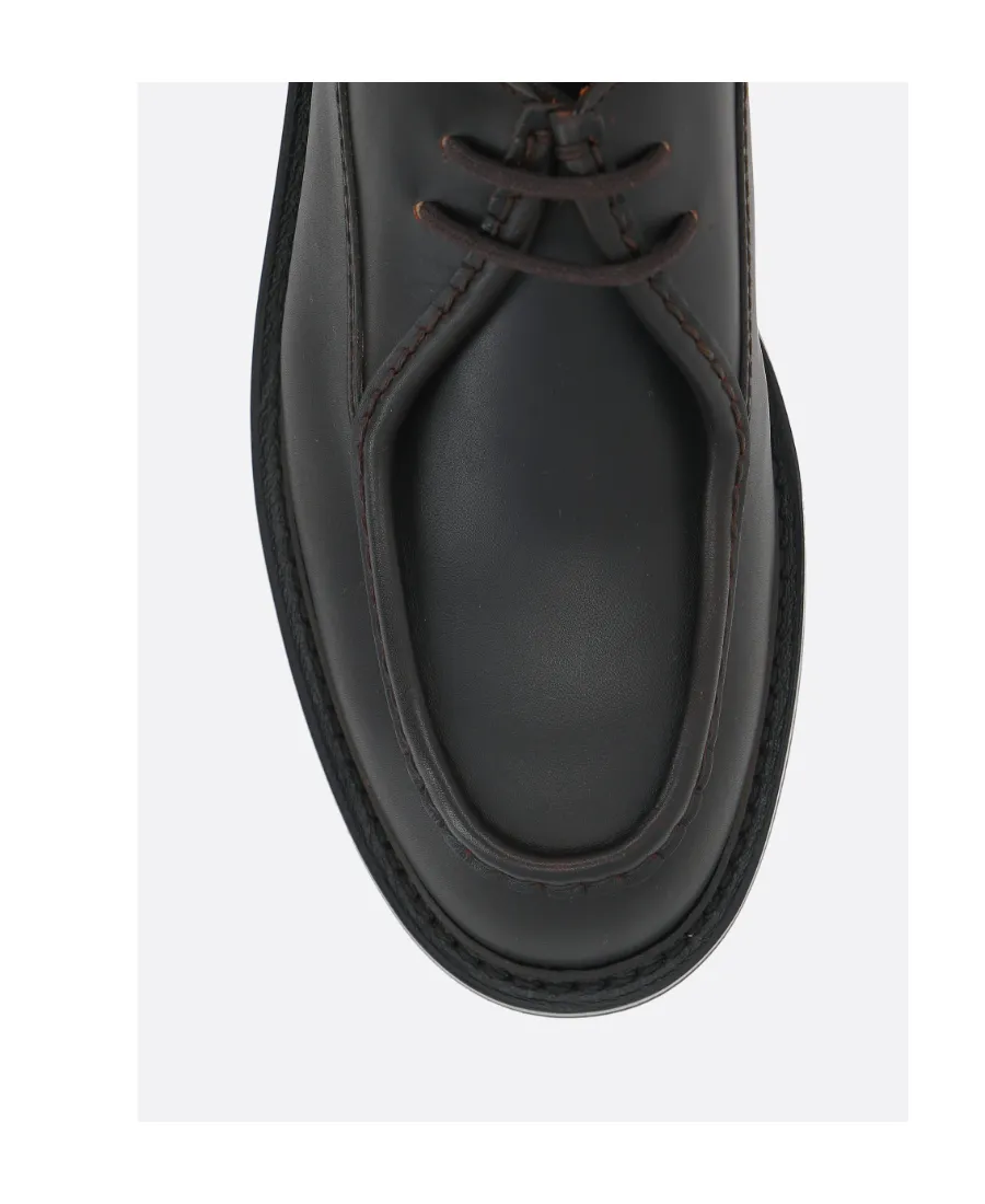 Monteria Round-Toe Lace-Up Derby Shoes