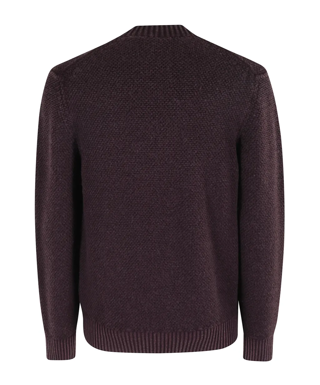 Ribbed Crew-Neck Sweater