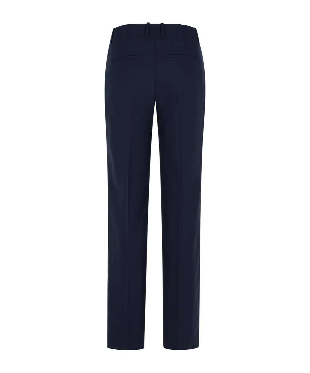 Sasia Pleated Straight-Leg Pants