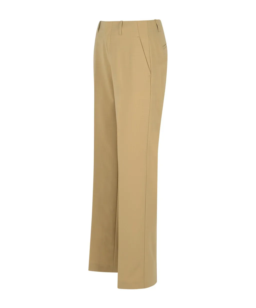 Pleated Straight-Leg Pants