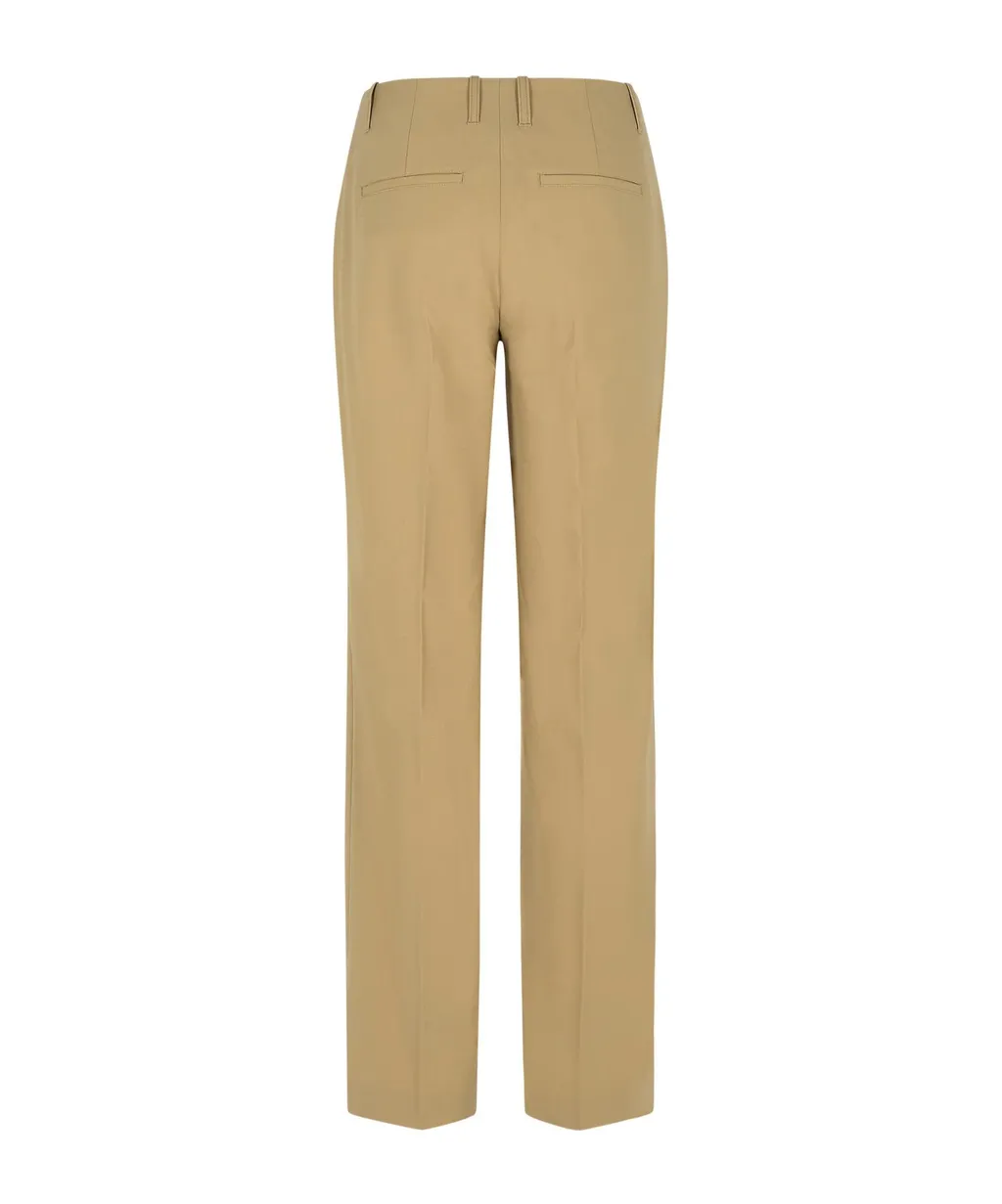 Pleated Straight-Leg Pants